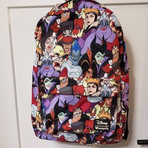 Disney Loungefly Backpack Bag - Villains Character Print
